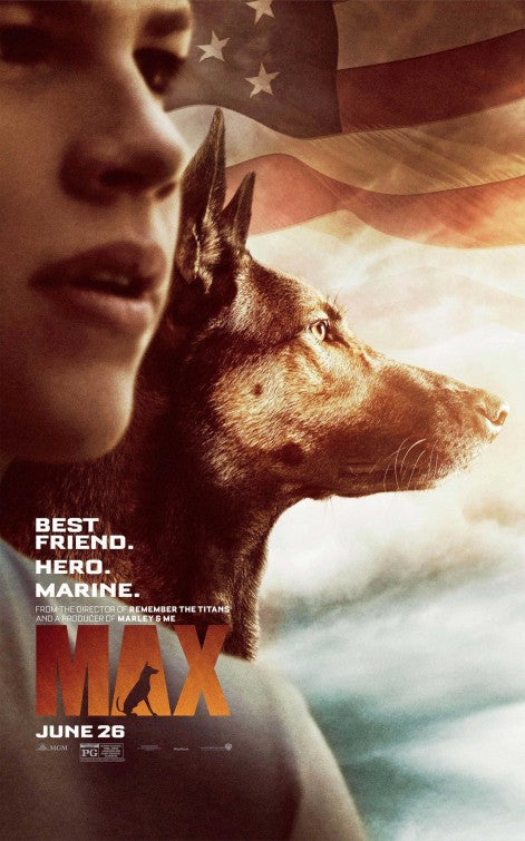 1000 piece jigsaw puzzle for the movie poster: Max (2015) ver2