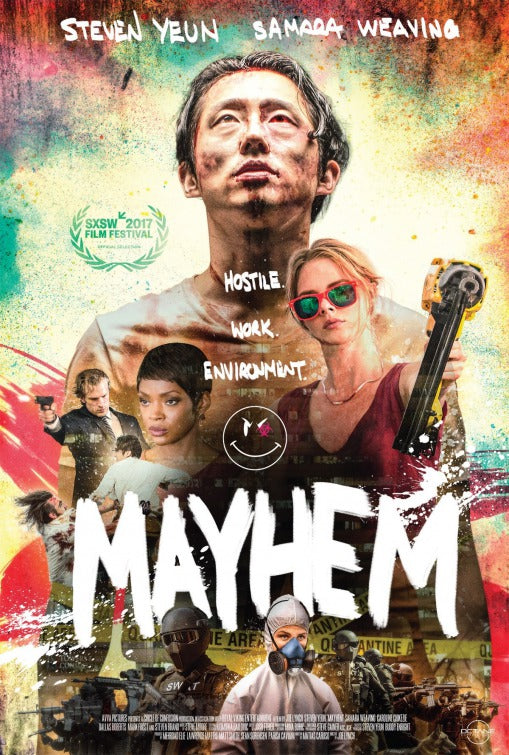 1000 piece jigsaw puzzle for the movie poster: Mayhem (2017) ver2