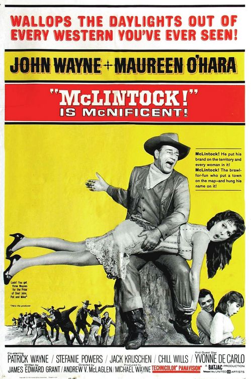 the movie poster: McLintock! (1963)