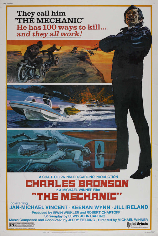 the movie poster: The Mechanic (1972) ver2