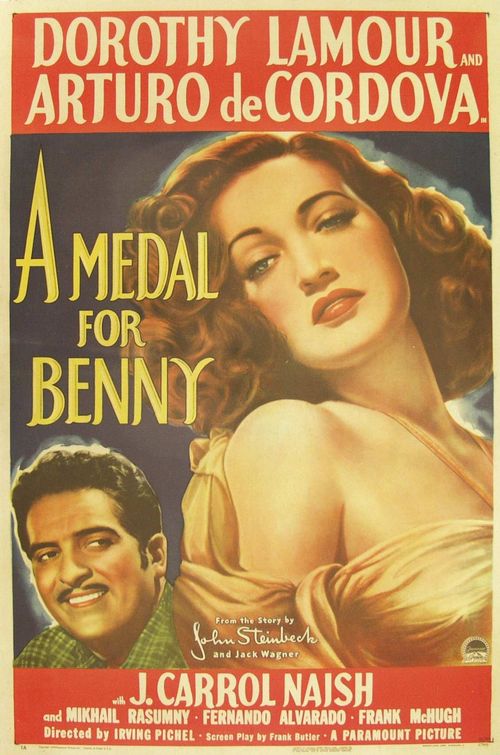 the movie poster: A Medal for Benny (1945)