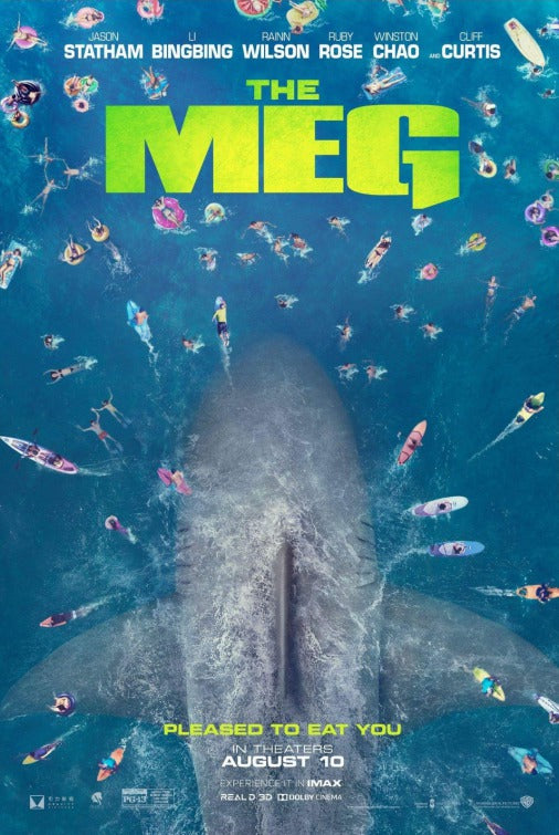1000 piece jigsaw puzzle for the movie poster: The Meg (2018)