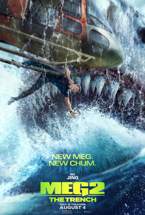 1000 piece jigsaw puzzle for the movie poster: Meg 2: The Trench (2023) ver2