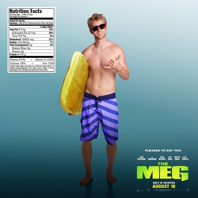 1000 piece jigsaw puzzle for the movie poster: The Meg (2018) ver21