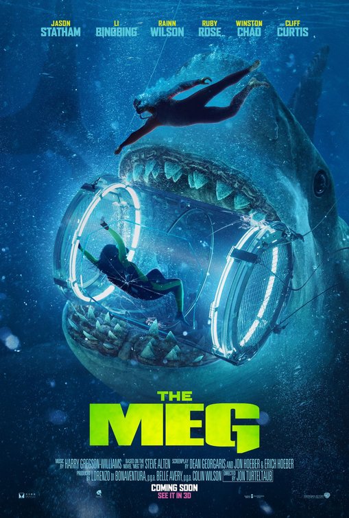 1000 piece jigsaw puzzle for the movie poster: The Meg (2018) ver8