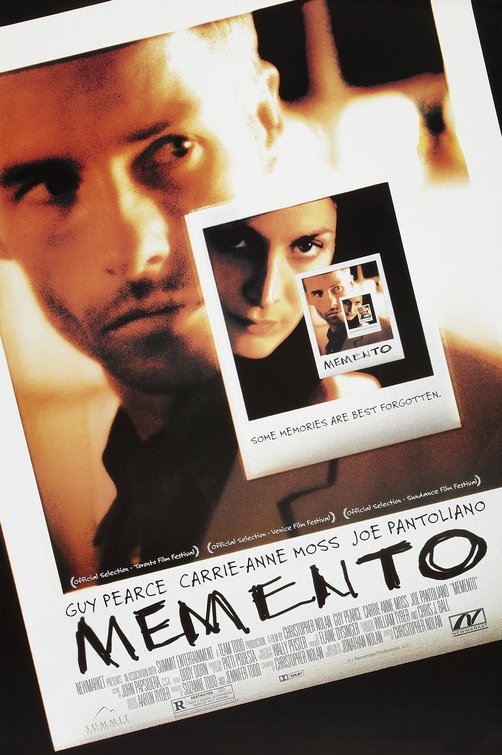 1000 piece jigsaw puzzle for the movie poster: Memento (2001)