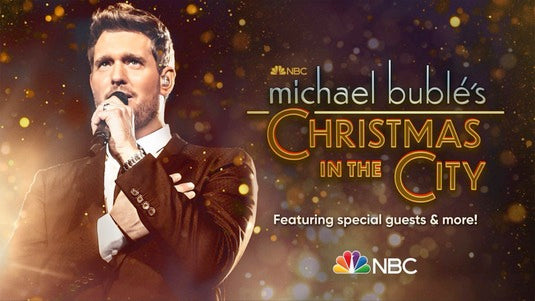 1000 piece jigsaw puzzle for tv poster: Michael Buble's Christmas in the City