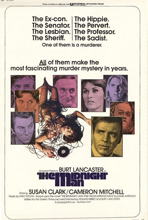 the movie poster: The Midnight Man (1974)
