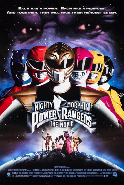 the movie poster: Mighty Morphin Power Rangers: The Movie (1995) ver2