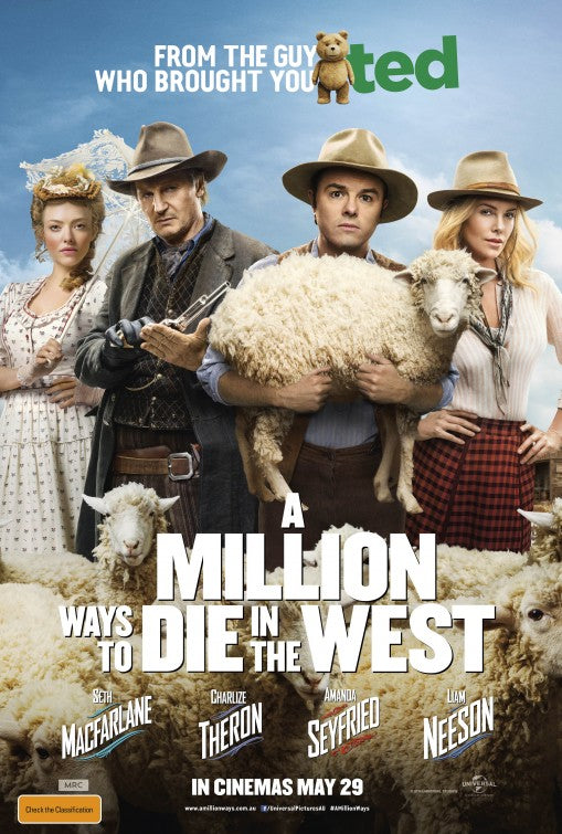 1000 piece jigsaw puzzle for the movie poster: A Million Ways to Die in the West (2014) ver12
