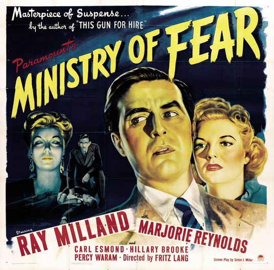 the movie poster: Ministry of Fear (1944) ver3