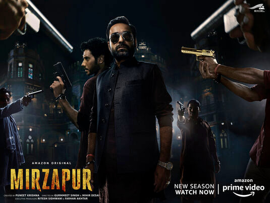 1000 piece jigsaw puzzle for tv poster: Mirzapur, ver14