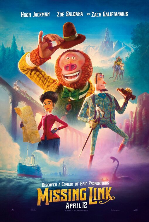 1000 piece jigsaw puzzle for the movie poster: Missing Link (2019) ver4