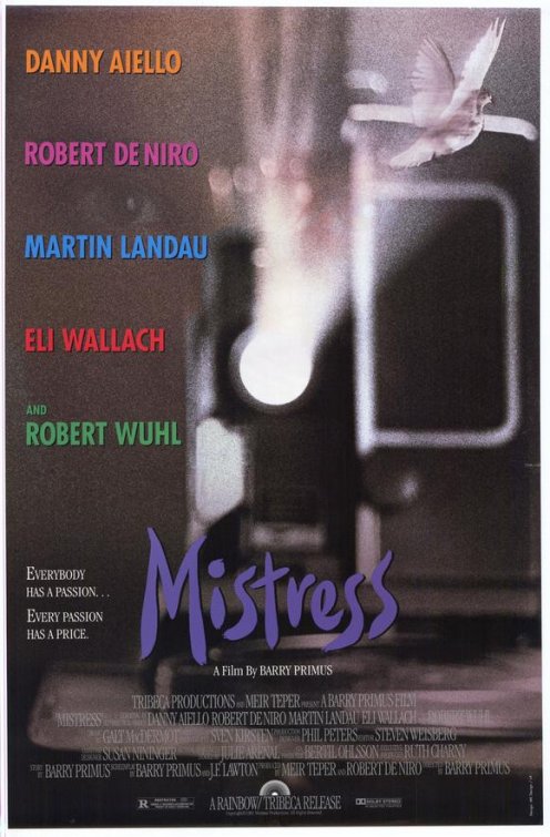 1000 piece jigsaw puzzle for the movie poster: Mistress (1992)