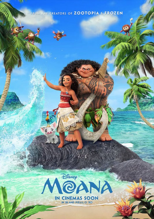 1000 piece jigsaw puzzle for the movie poster: Moana (2016) ver8