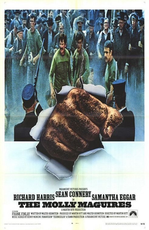 the movie poster: The Molly Maguires (1970)