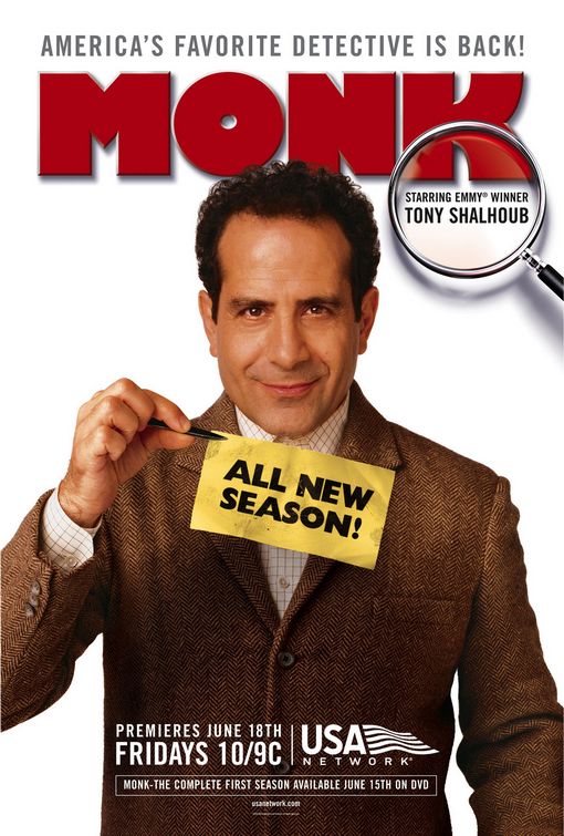 1000 piece jigsaw puzzle for tv poster: Monk, ver5