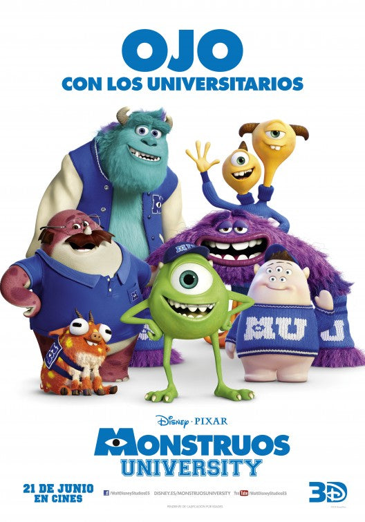 1000 piece jigsaw puzzle for the movie poster: Monsters University (2013) ver15
