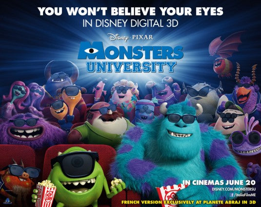 1000 piece jigsaw puzzle for the movie poster: Monsters University (2013) ver19
