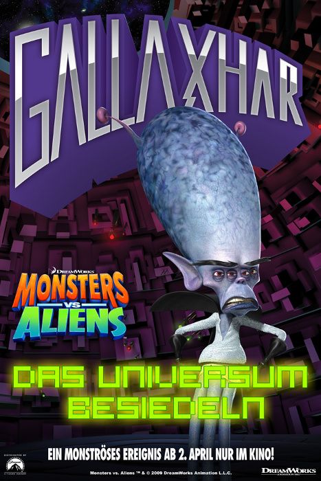 1000 piece jigsaw puzzle for the movie poster: Monsters vs. Aliens (2009) ver23