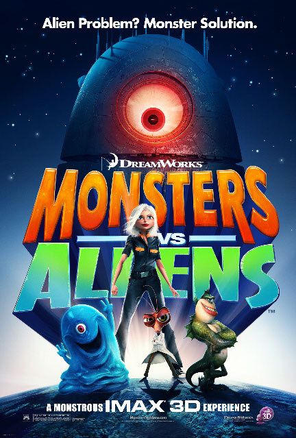 the movie poster: Monsters vs. Aliens (2009) ver8