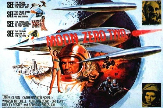 1000 piece jigsaw puzzle for the movie poster: Moon Zero Two (1970) ver3