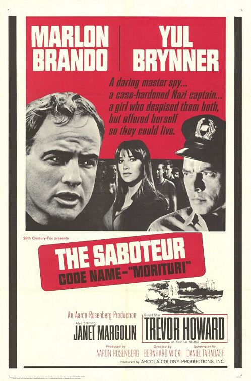 the movie poster: Morituri (1965)