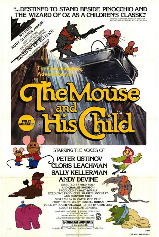 the movie poster: The Mouse and His Child (1977)