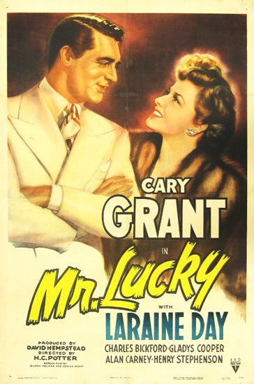 the movie poster: Mr. Lucky (1943)