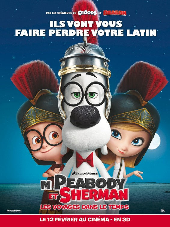 1000 piece jigsaw puzzle for the movie poster: Mr. Peabody & Sherman (2014) ver12