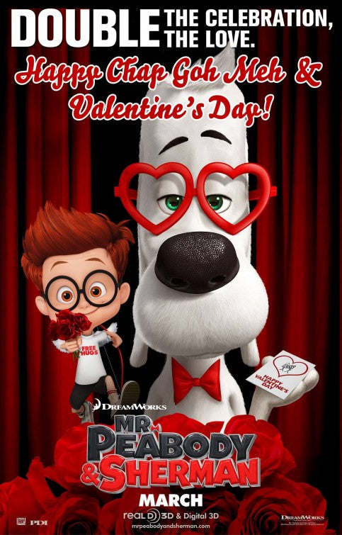 1000 piece jigsaw puzzle for the movie poster: Mr. Peabody & Sherman (2014) ver17