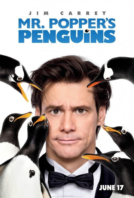 1000 piece jigsaw puzzle for the movie poster: Mr. Popper's Penguins (2011)
