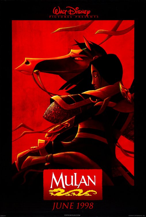 1000 piece jigsaw puzzle for the movie poster: Mulan (1998) ver1