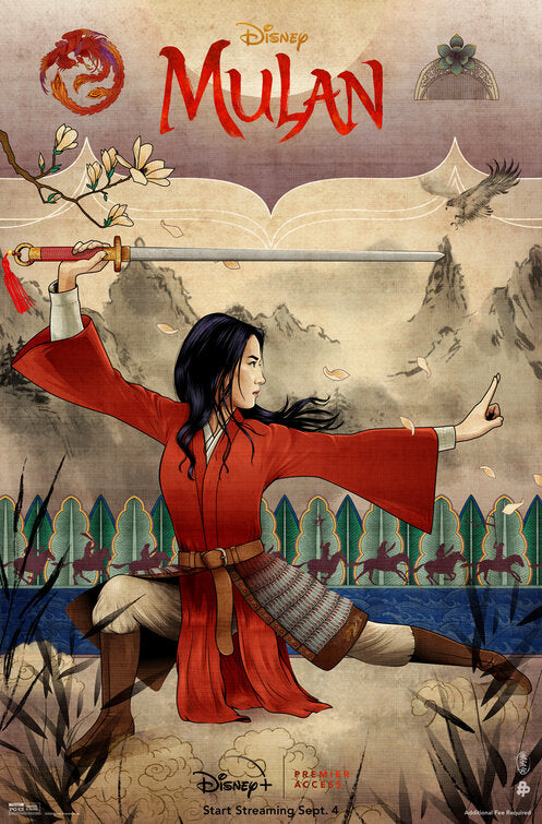 1000 piece jigsaw puzzle for the movie poster: Mulan (2020) ver30