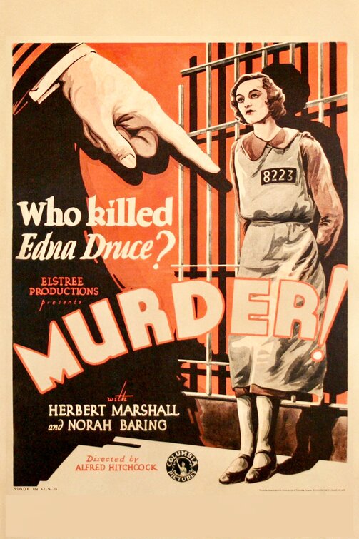 1000 piece jigsaw puzzle for the movie poster: Murder! (1930)