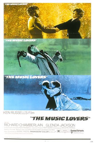 the movie poster: The Music Lovers (1970)
