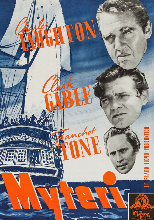 1000 piece jigsaw puzzle for the movie poster: Mutiny on the Bounty (1935) ver7