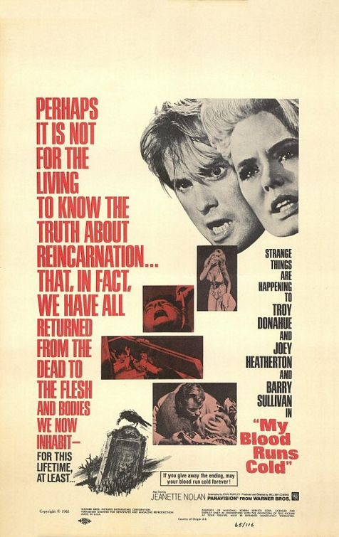the movie poster: My Blood Runs Cold (1965)
