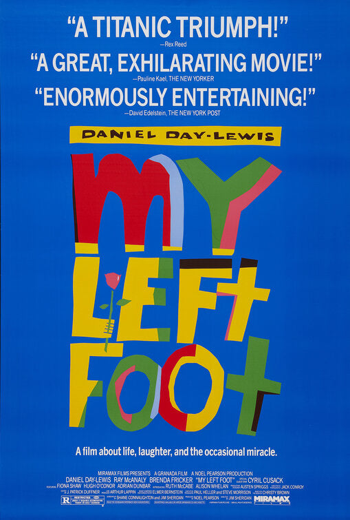 the movie poster: My Left Foot (1989)