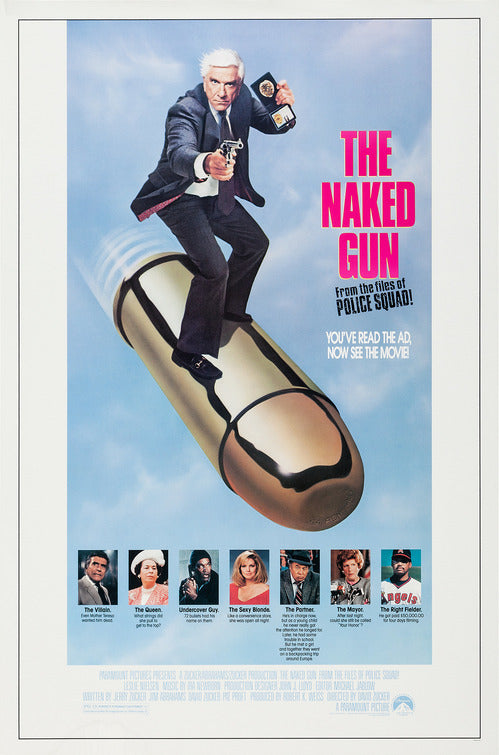 the movie poster: The Naked Gun: From the Files of Police Squad! (1988)
