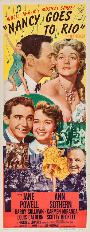 1000 piece jigsaw puzzle for the movie poster: Nancy Goes to Rio (1950) ver3