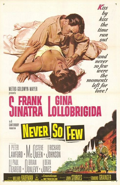 the movie poster: Never So Few (1959) ver2
