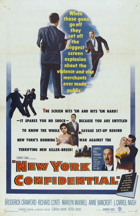 the movie poster: New York Confidential (1955)