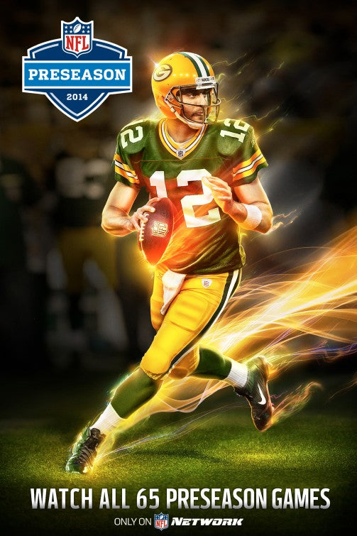 1000 piece jigsaw puzzle for tv poster: NFL Preseason