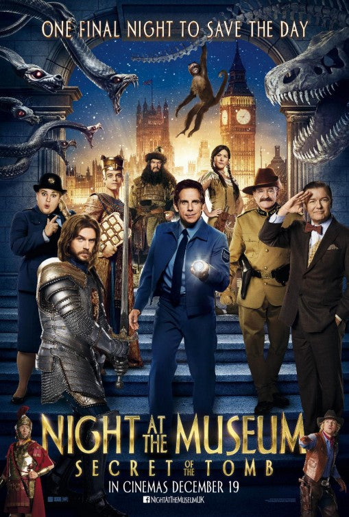 1000 piece jigsaw puzzle for the movie poster: Night at the Museum: Secret of the Tomb (2014) ver13
