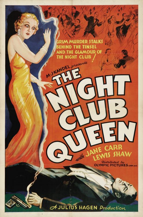 the movie poster: The Night Club Queen (1934)