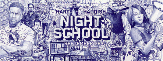 1000 piece jigsaw puzzle for the movie poster: Night School (2018) ver2