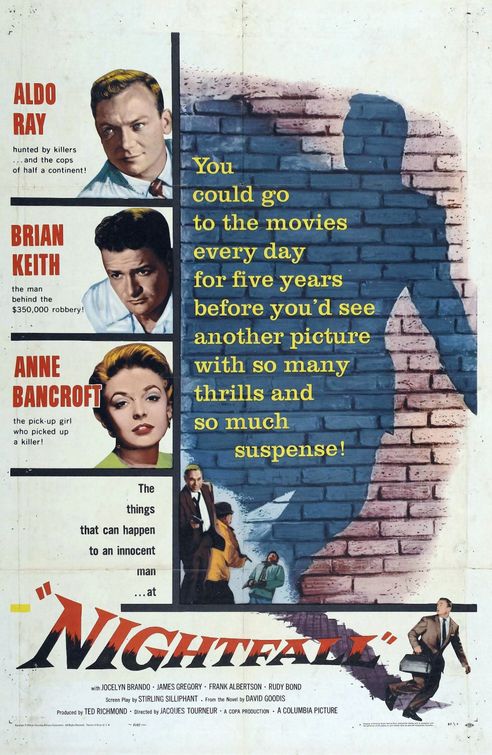 the movie poster: Nightfall (1957)