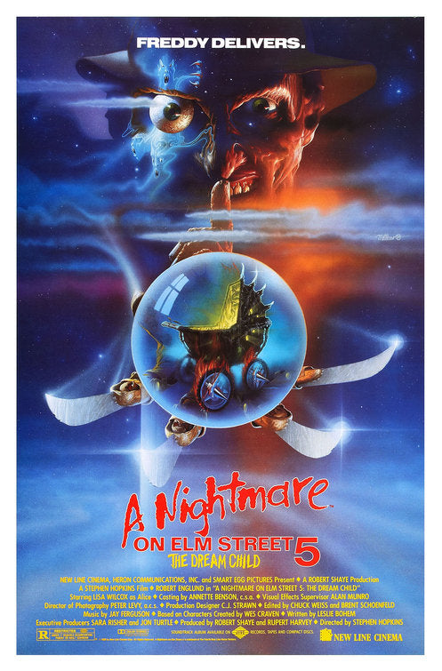 1000 piece jigsaw puzzle for the movie poster: A Nightmare on Elm Street 5: The Dream Child (1989)