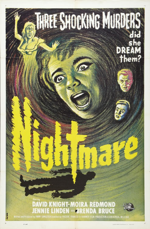 1000 piece jigsaw puzzle for the movie poster: Nightmare (1964) ver2